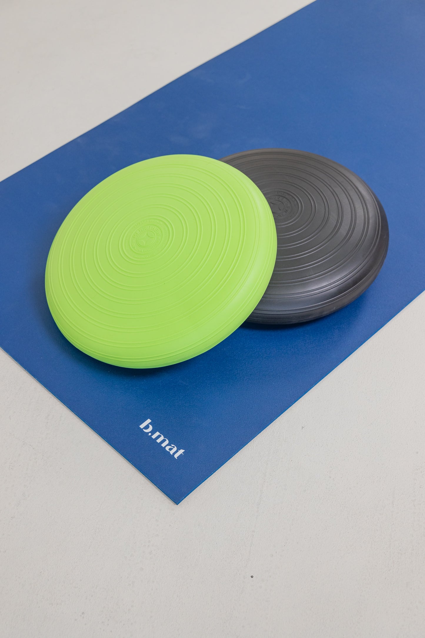 Stability Cushions on a Yoga Mat