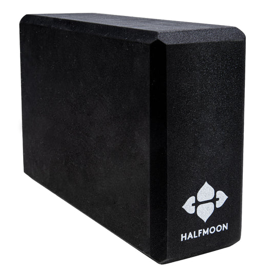 HalfMoon Black Yoga Block